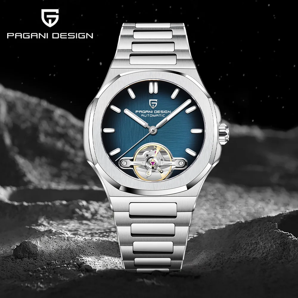 2026 Pagani Design Mechanical Watches classic Hollow Tourbillon Men's Automatic Watch Sapphire Sports Waterproof Men's Watch Box