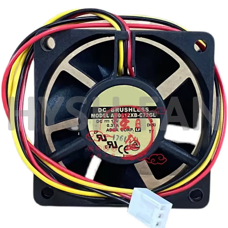 

AD0612XB-C72GL New Original 6020 12V 0.31A 3-wire Inverter Cooling Fan