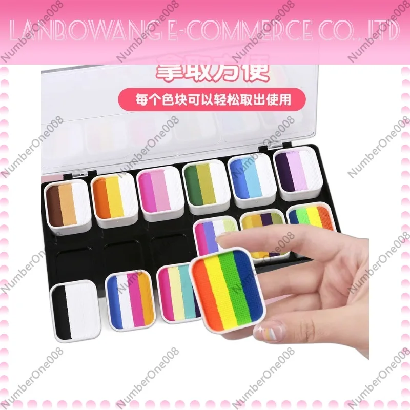 Children Face Painting Paint Tool Set Non-toxic Water soluble Body Paint Party Stall Face Paint Kit
