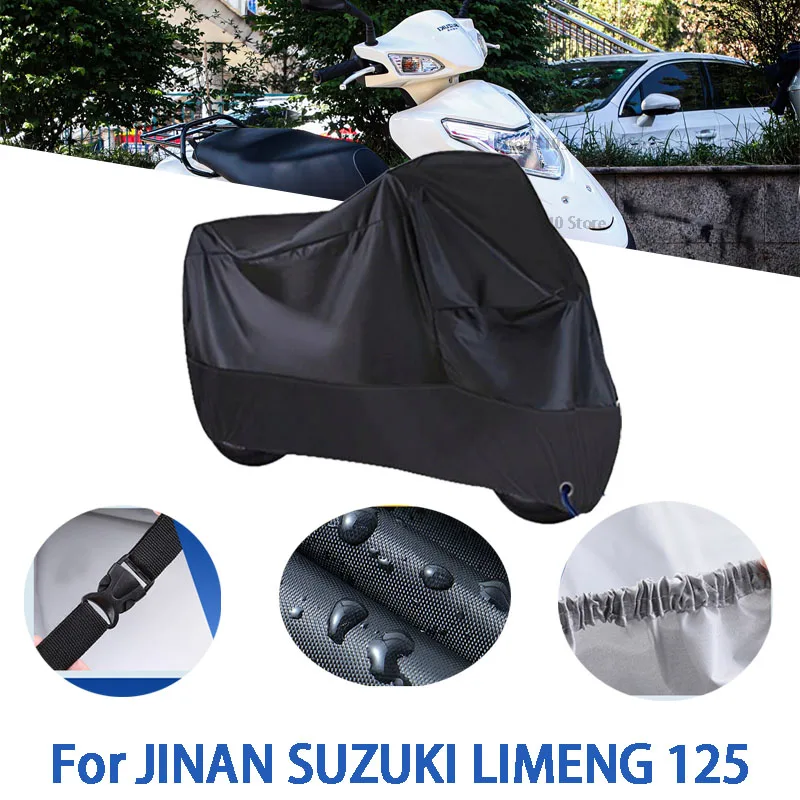 

Motorcycle Full Covers For JINAN SUZUKI LIMENG 125 Car Outdoors Sun Protection Dust No Ear Thickened Oxford Clothcover