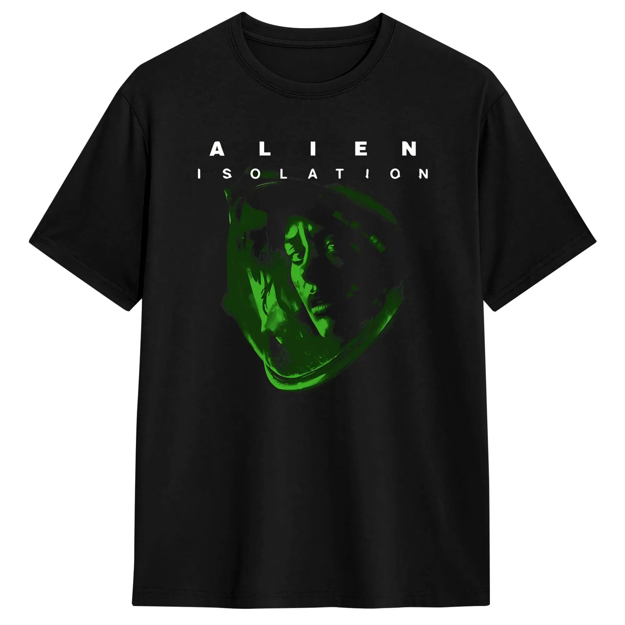 Horror Isolation Game Alien T-Shirts Men  Cool Cotton Tee Shirt Crew Neck Short Sleeve T Shirt Gift Idea Clothes