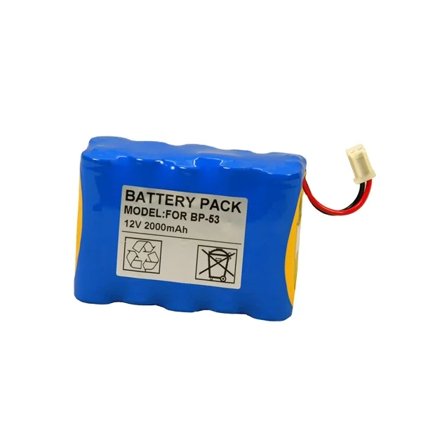 12V 2000mAh NIMH Ba ttery Pack for Medical Top Syringe Pump Top 5300 BP-53