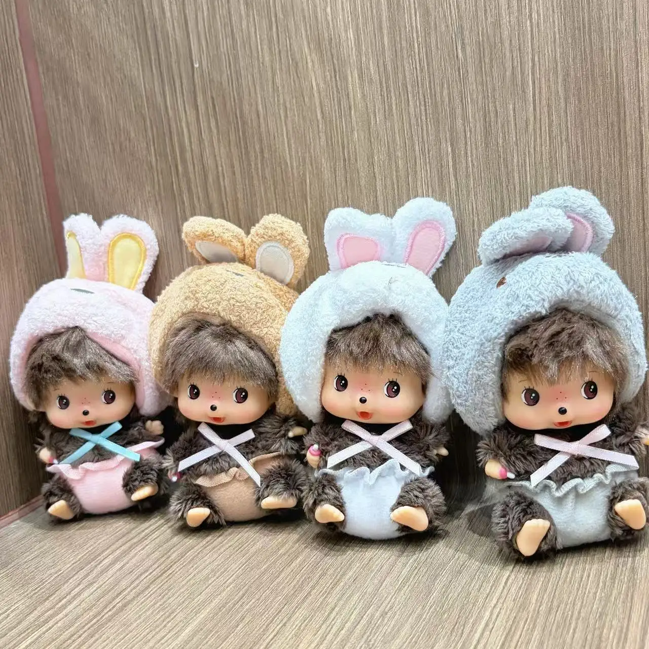 Cute Monchhichi Baby Doll Keychain Birthday Party Gift Monchhichi Hanging Pendant Doll for Bags Cartoon Monkey Pendant