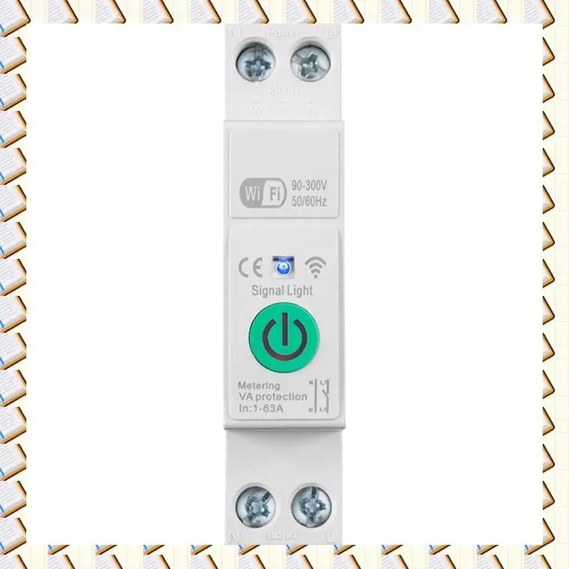 

Автоматический выключатель A14M с тепловой защитой, таймером, голосовым управлением и управлением через мобильный телефон, 1-63А, с функцией измерения