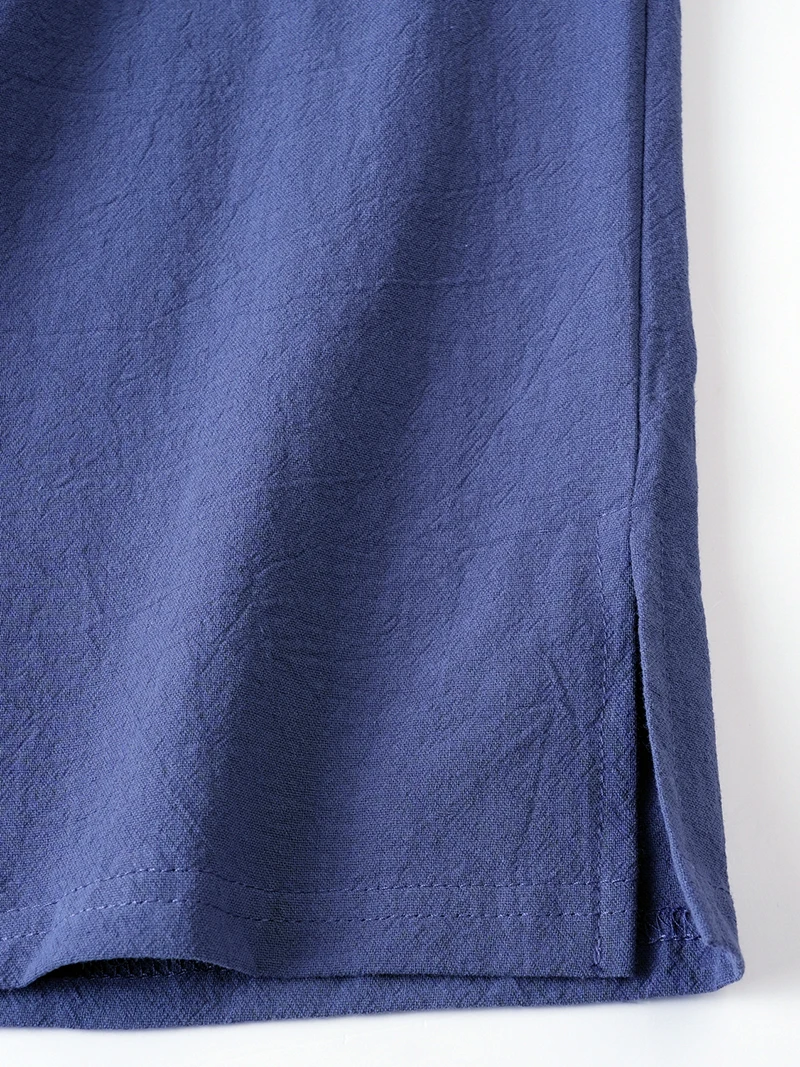 2026 Neue Herren Leinen-Henley-Tanktops mit Stehkragen, Ärmellos, Locker Sitzend, für Strand, Resort, Reisen, Alltag, Outdoor, Urlaub, Freizeit-Weste – Detail 12
