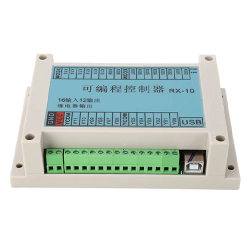 

RX-10 Simple PLC Programmable Controller Mobile Phone Tablet Sequential Control Electromagnetic Valve 12-24V