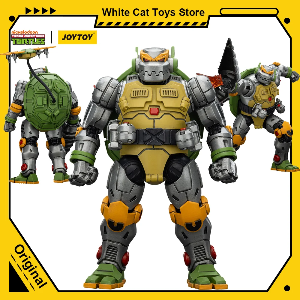 

JOYTOY Ninja Turtles 1/18 Action Figure TMNT Leatherhead Metalhead Anime Figurine Joint Movable Model Collection Desktop Toys
