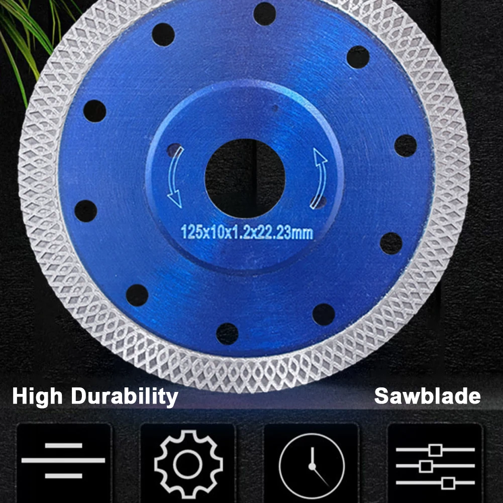 125mm Diamond Sawblade with Mesh Texture Design Ceramic Marble Cutting Disc for Marble Cutting Tool Angle Grinding Machine