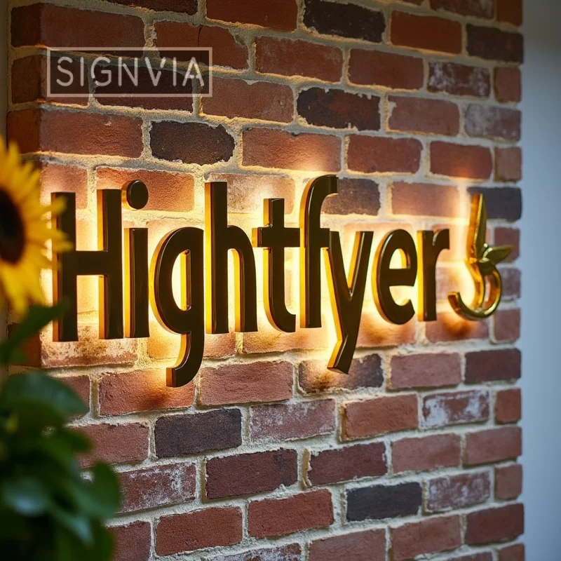 Custom 3D LED Backlit Sign Metal Letters for Storefront Business Outdoor Illuminated Waterproof Signage Light Up Advertising