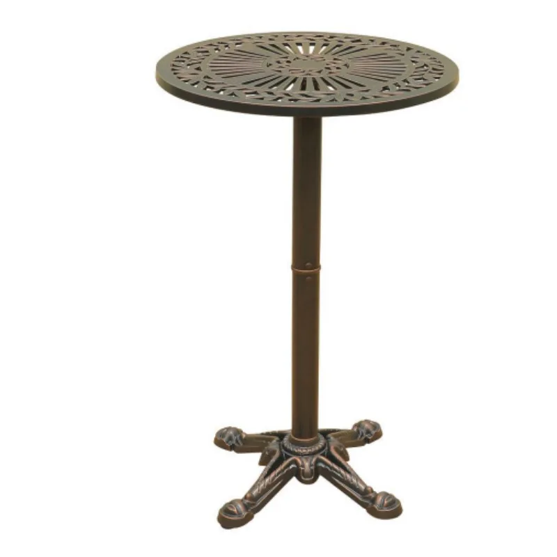 

Outdoor leisure swivel chair combination milk tea shop cafe cast aluminum tables and chairs hotel homestay waterproof