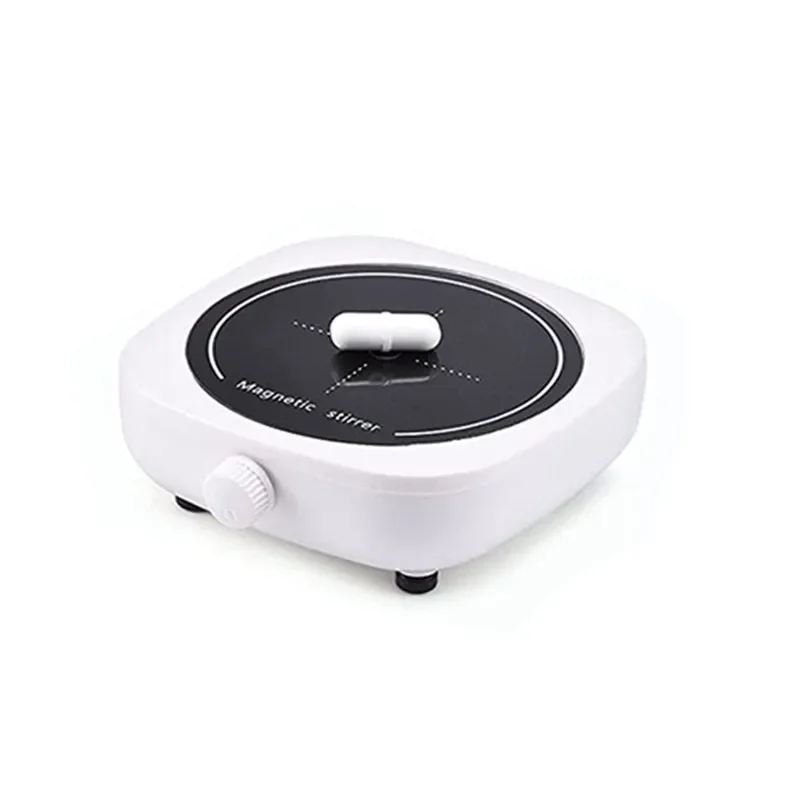 Magnetic Stirrer Mini Lab Stir Mixer Portable Stirrer Plate with Stir Bar 2L 4000RPM for Laboratory