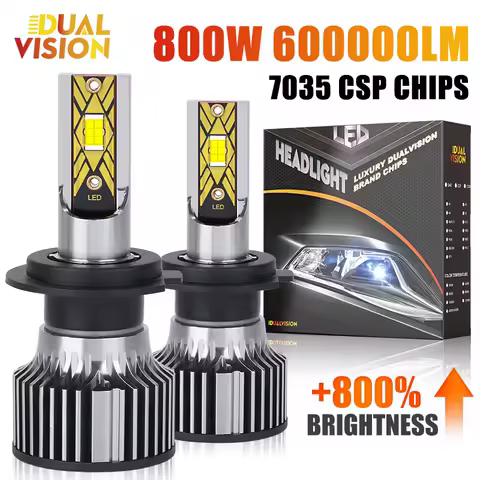 800W H7 LED Canbus Headlight Bulbs 880 H3 H8 H9 H11 9005 9006 HB3 HB4 Super Bright 6000K CSP CHIPS Auto Headlamp Fog Light 12V