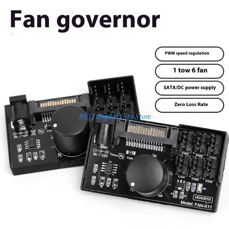 U75B PWM Fan Speed Controller NAS Server Fan Speed Control PWM Speed Regulation