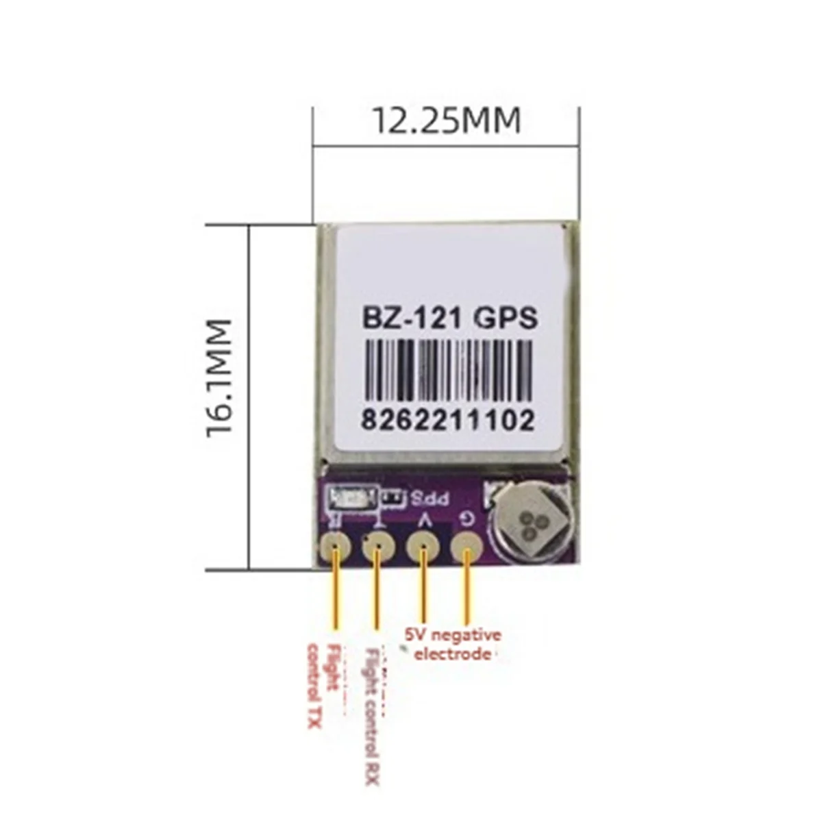 

FUFU BZGNSS BZ-121 GPS-модуль с двумя протоколами FPV возврат для управления полетом с фиксированным крылом, части спасательного дрона
