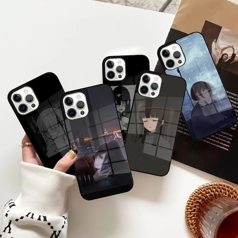 Sad Surreal Crying Anime Girl Phone Case Magnetic for iPhone 15 16 14 13 Pro Max 11 12 Mini Magsafe Wireless Charging Cover