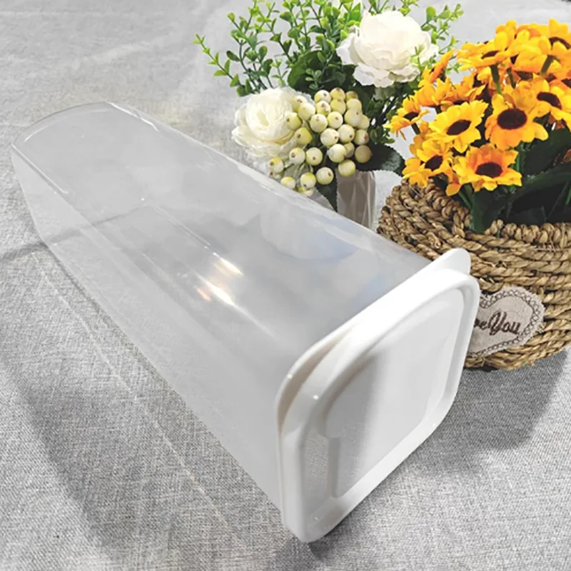 Rectangular Bread Box Translucent Cake Container Packaging Box Storage Case For Dry Fresh Foods Loaf Cake Keeper