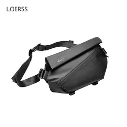 Loerss Premium Waterdichte Crossbody Tas Mannelijke Multifunctionele Persoonlijkheid Borst Schoudertassen Buiten Reizen Roman Messenger Bag