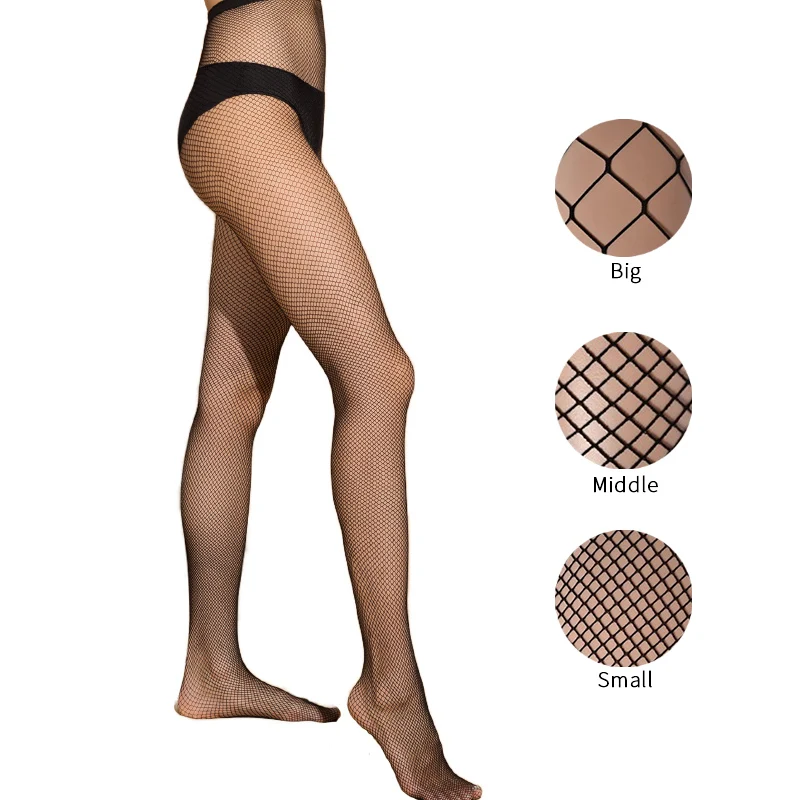 Sexy Women Pantyhose Tights Seamless Sexy Lace Mesh Fishnet Pantyhose Nylon Polka Dot Print Summer Tight Stocking Female Hosiery