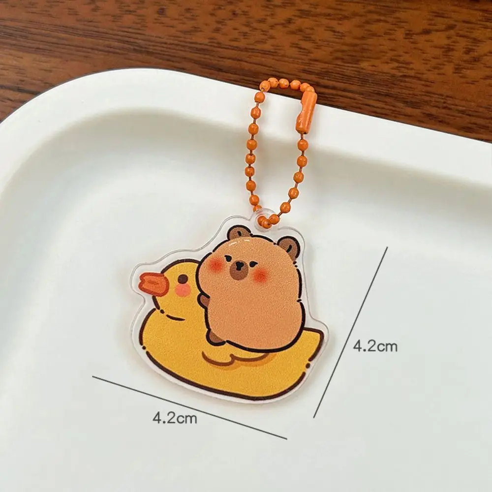 

Fashion Acrylic Capybara Acrylic Keychain Cute Cartoon Kapibara Bag Hanging Funny Creative Capibara Pendant Couple