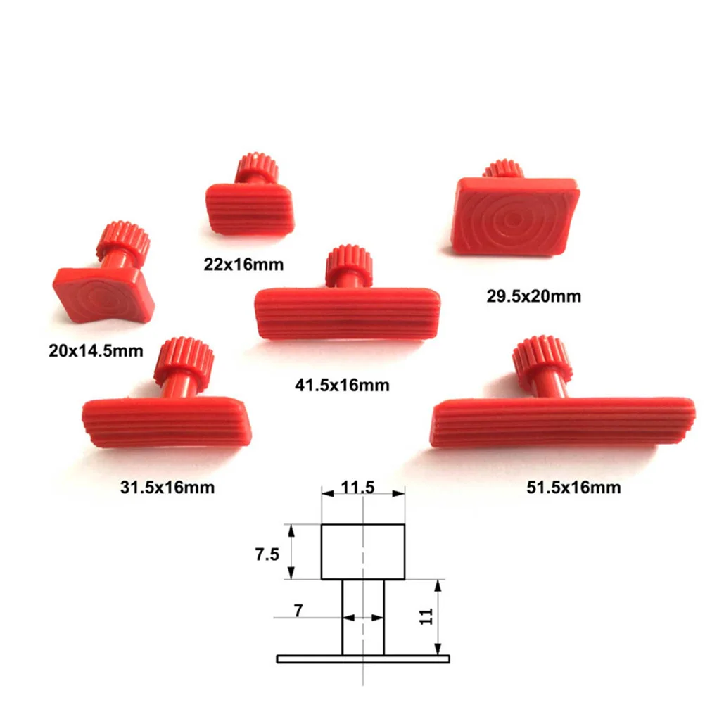 

6Pcs Dent Removal Tool Suction Sucker Gasket Paintless Car Dent Puller Repair Kit for Auto Sheet Metal Motorcycles Appliances