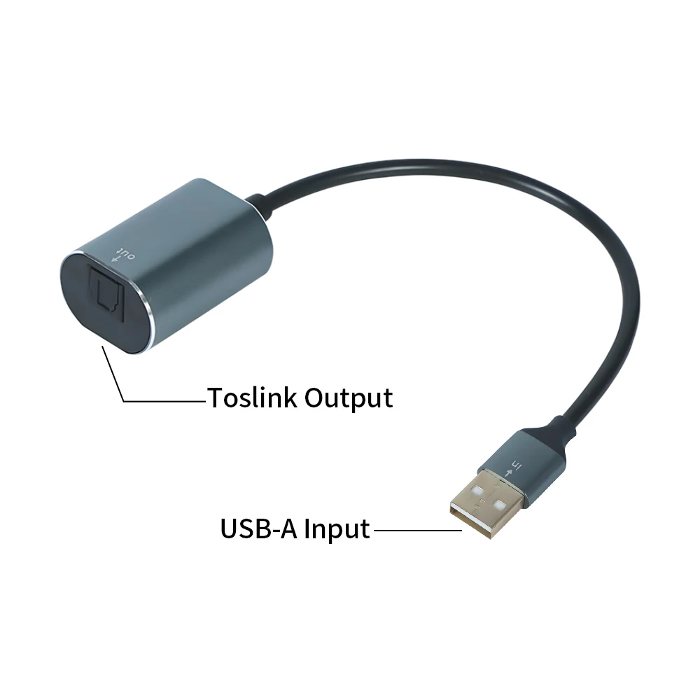 Kabel audio USB-C do Toslink, cyfrowy optyczny kabel audio USB-C męski na TOSLINK żeński, kabel audio USB do TOSLINK do telewizora/soundbara — zdjęcie produktu 2