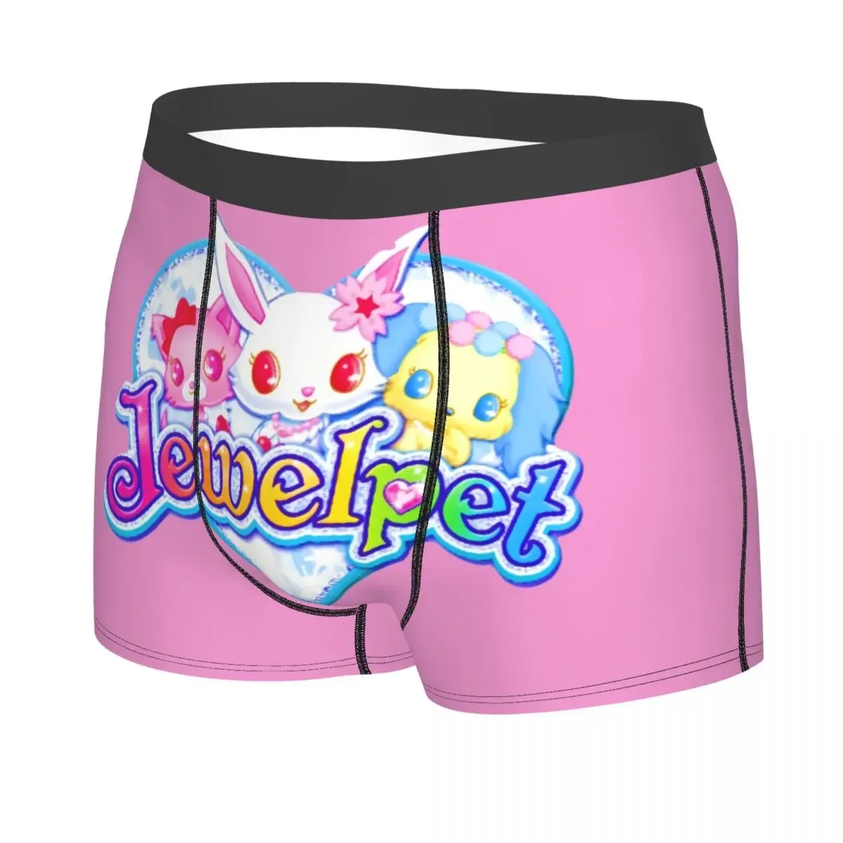 Custom Cartoon Jewelpet Sanrio Japanese Anime Boxer Shorts For Men 3D Printed Underwear Panties Briefs Breathable Underpants