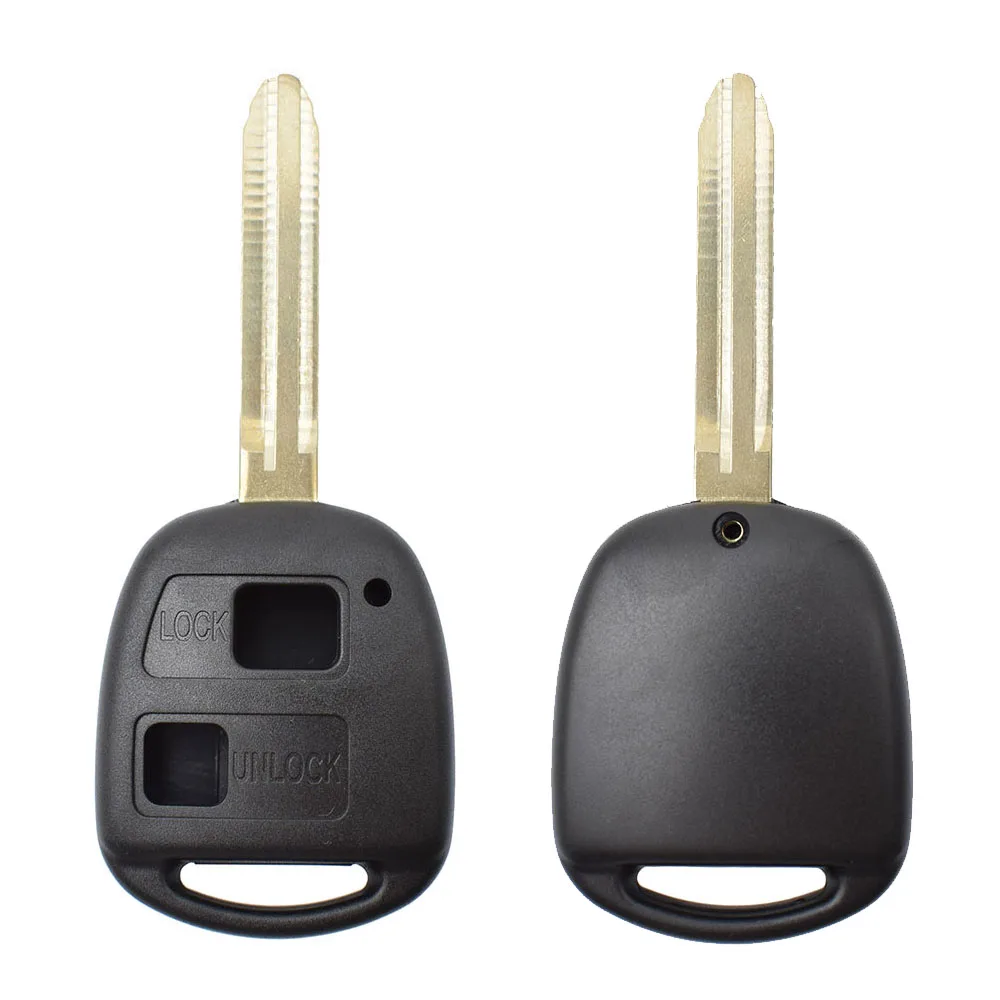 Car Key Replacement Remote Key Cover Shell For Toyota Corolla Camry Prado Land Cruiser With Key Button Pad Switch 2 Buttons