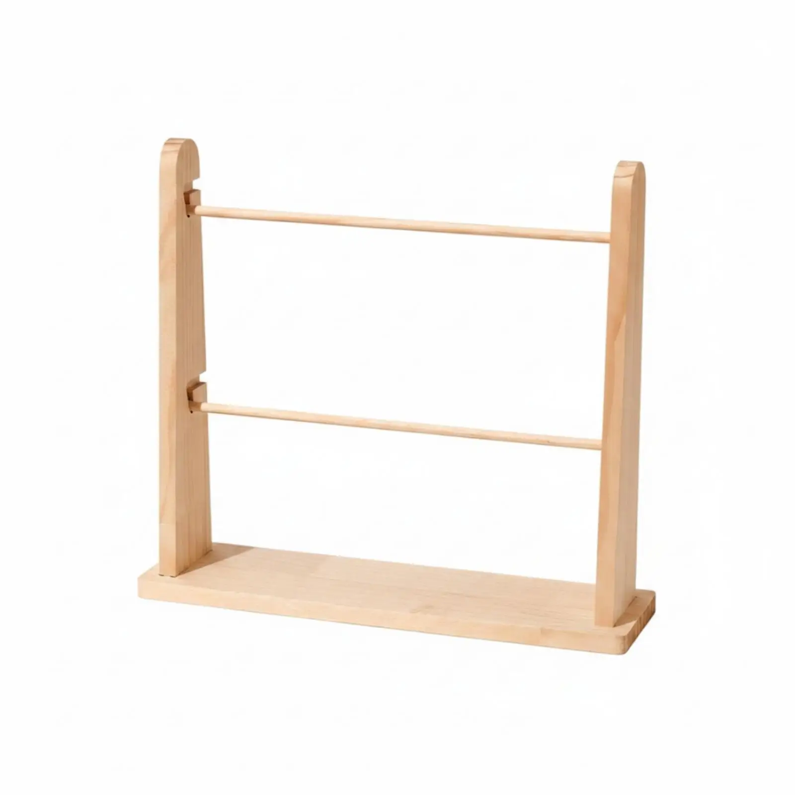 Wooden Ribbon Organizer Rack Freestanding Ribbon Storage Rack for Crafters, Craft Room, Countertop