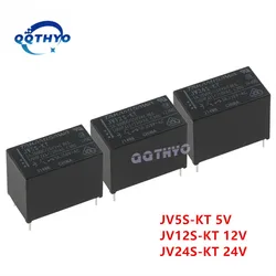 10Pcs/lot New Original Power Relays JV12S-KT JV24S-KT  JV5S-KT JV12SKT JV24SKT 5V 12V 24V 5A 4Pin Relay