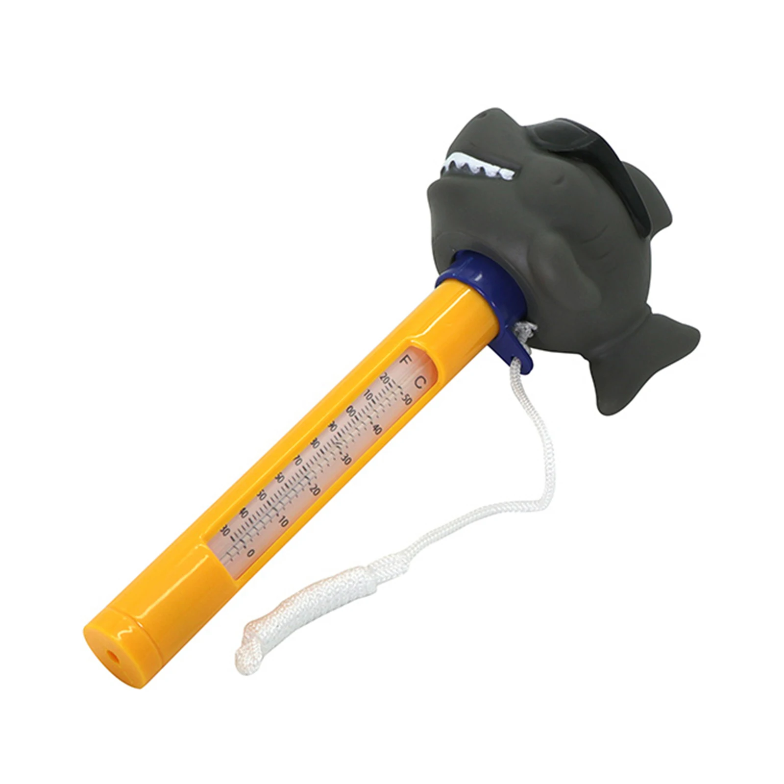 Floating Pool Thermometer Cartoon Animal Shape Water Temperature Thermometers with String for Outdoor Indoor Swimming Pools