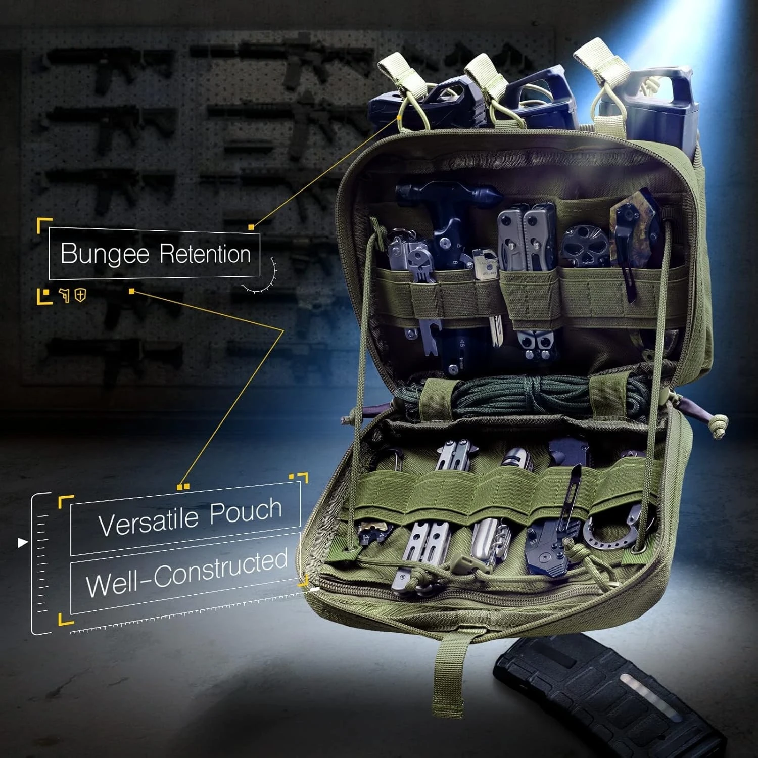 

Тактический подсумок для магазинов, универсальный подсумок Molle, медицинский органайзер EMT с тройным держателем для магазинов M4 M16