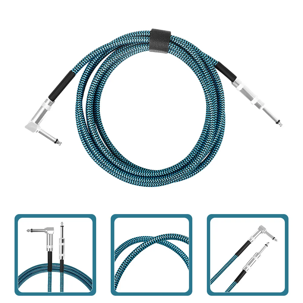 

Cable 6.35Mm Noise Reduction Audio Connect Wire For Electric Guitar Bass Keyboard Drum Mixer Microphone Stage Audio Equipment