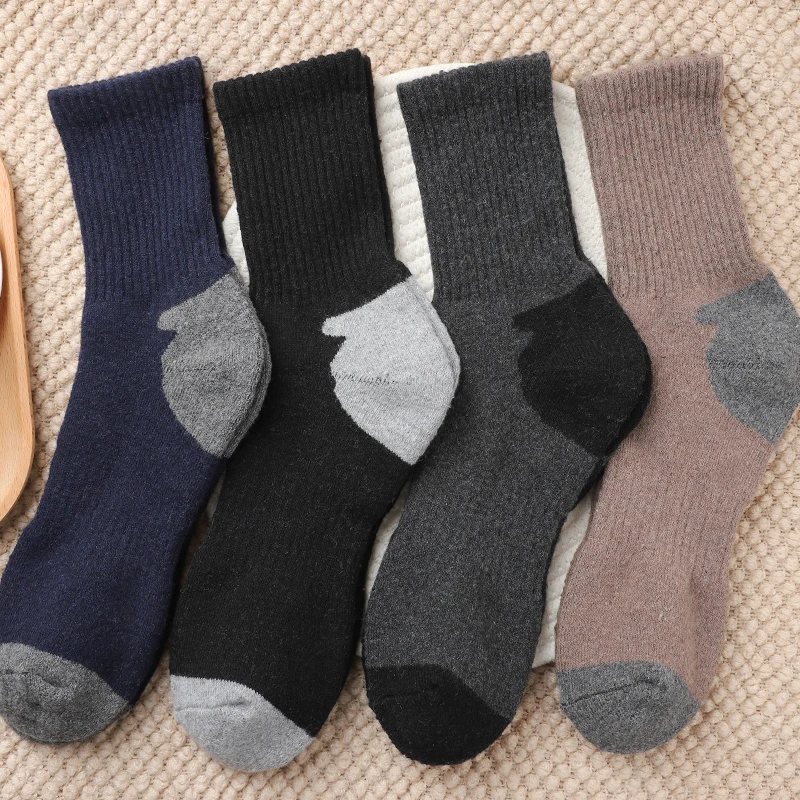 4 paar heren halfhoge dikke wo - Wool Hiking Sock recensie en prijs