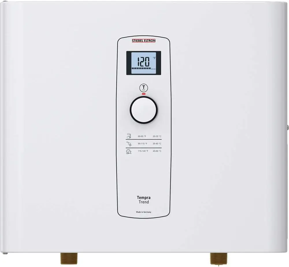 Tankless Water Heater  – Electric, On Demand Hot Water, Eco, White