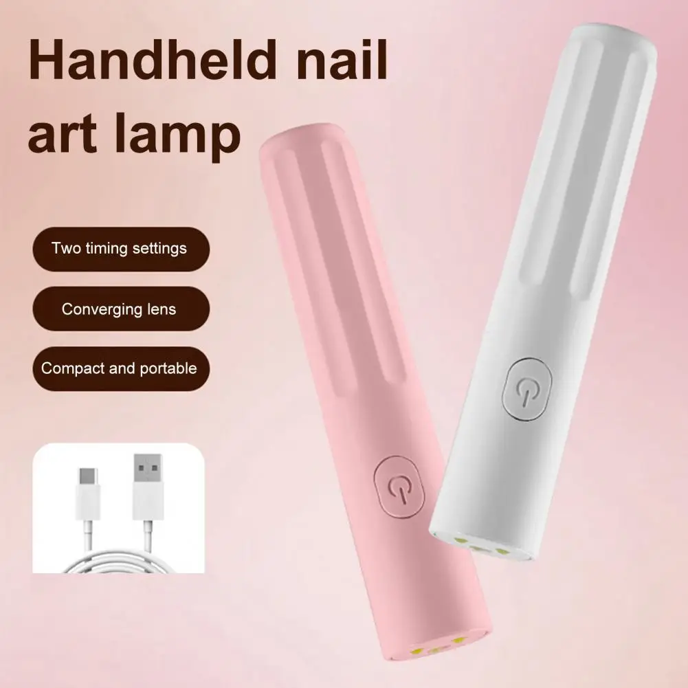 Mini Nail Lamp USB Rechargeable Gel Polish Drying Curing UV LED Nail Light Manicure Dryer Home Nail Salon Nails Art Tools
