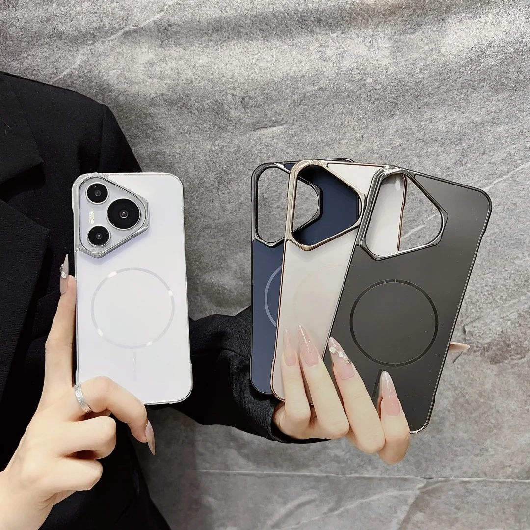 

Чехол для Huawei Pura 80 Ultra 70 Pro, защитный чехол AG, задняя крышка, модный защитный чехол Mgsafe с покрытием, чехлы для мобильных телефонов