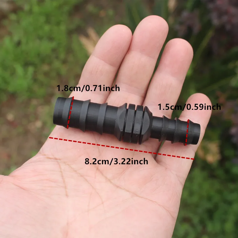 14Pcs Φ16/20 Pipe Barbed Straight Fittings Micro Drip Irrigation 1/2'' 3/4