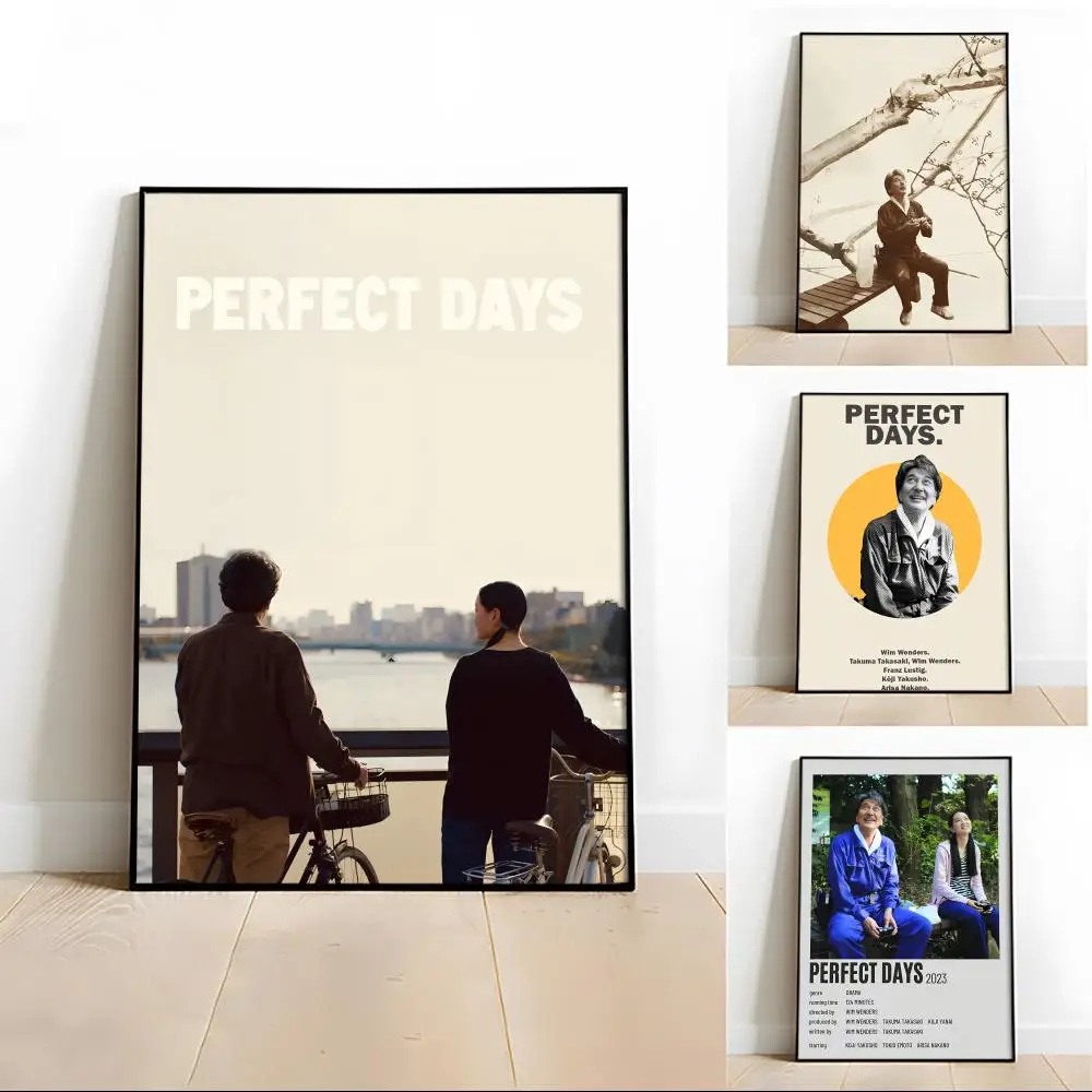 

The P-Perfect Days Classics Painting Calligraphy Minimalist Print Canvas Poster Unframed Wall Art For Home Office Decor