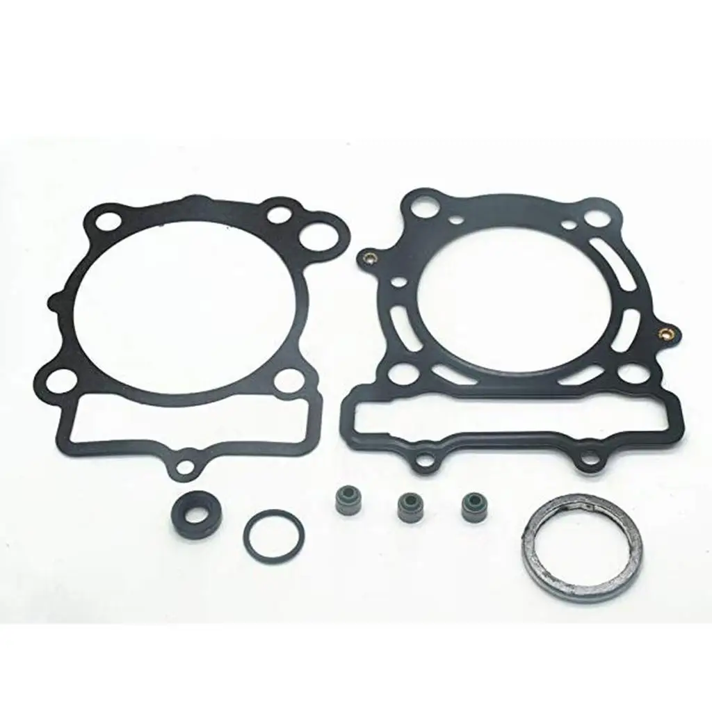 Durable Paper Engine Gasket Kit for Top End Rebuild with Head Base Gaskets for Kawasaki KX250F Suzuki RMZ250 2004-2006
