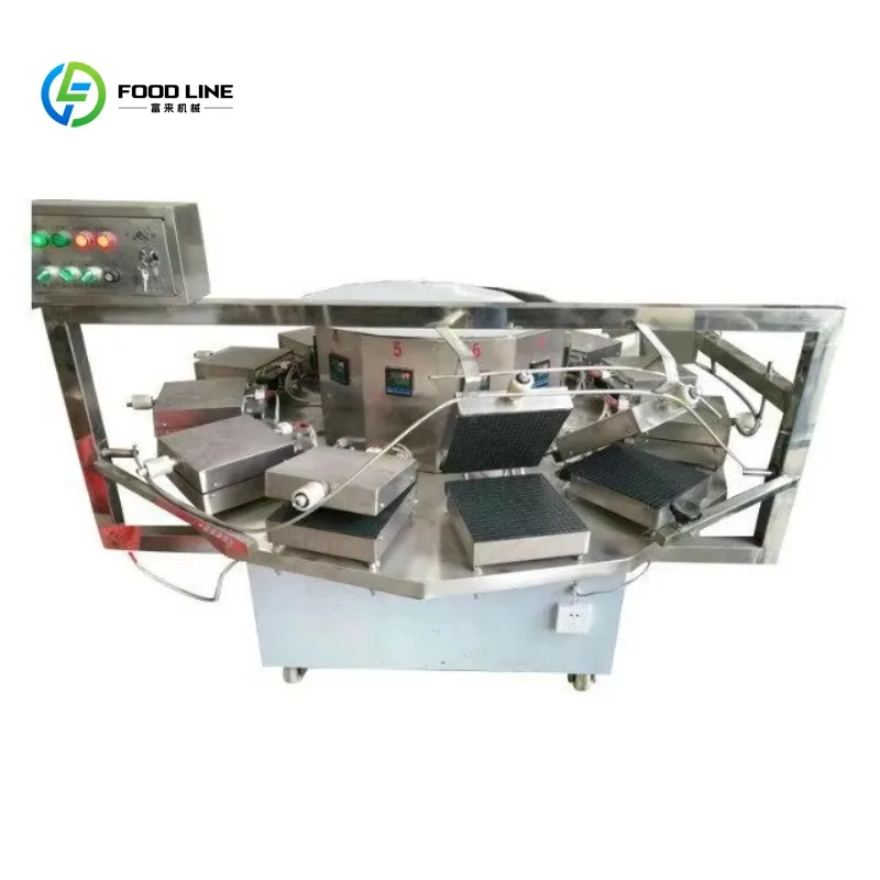 Customized Commercial Small Stroopwafel Production Line Crispy Egg Roll Ice Cream Cone Maker Waffle Cone Making Machine