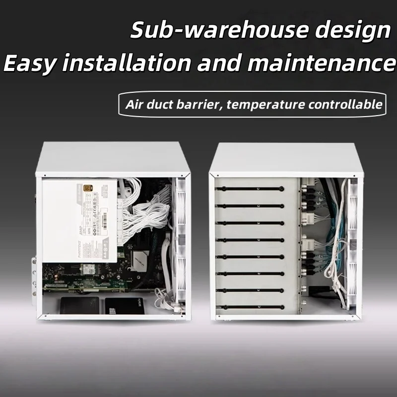 

8-бановый корпус NAS, блок питания ATX, материнская плата MATX, полная высота, pcie, домашнее хранилище, компьютерные компоненты