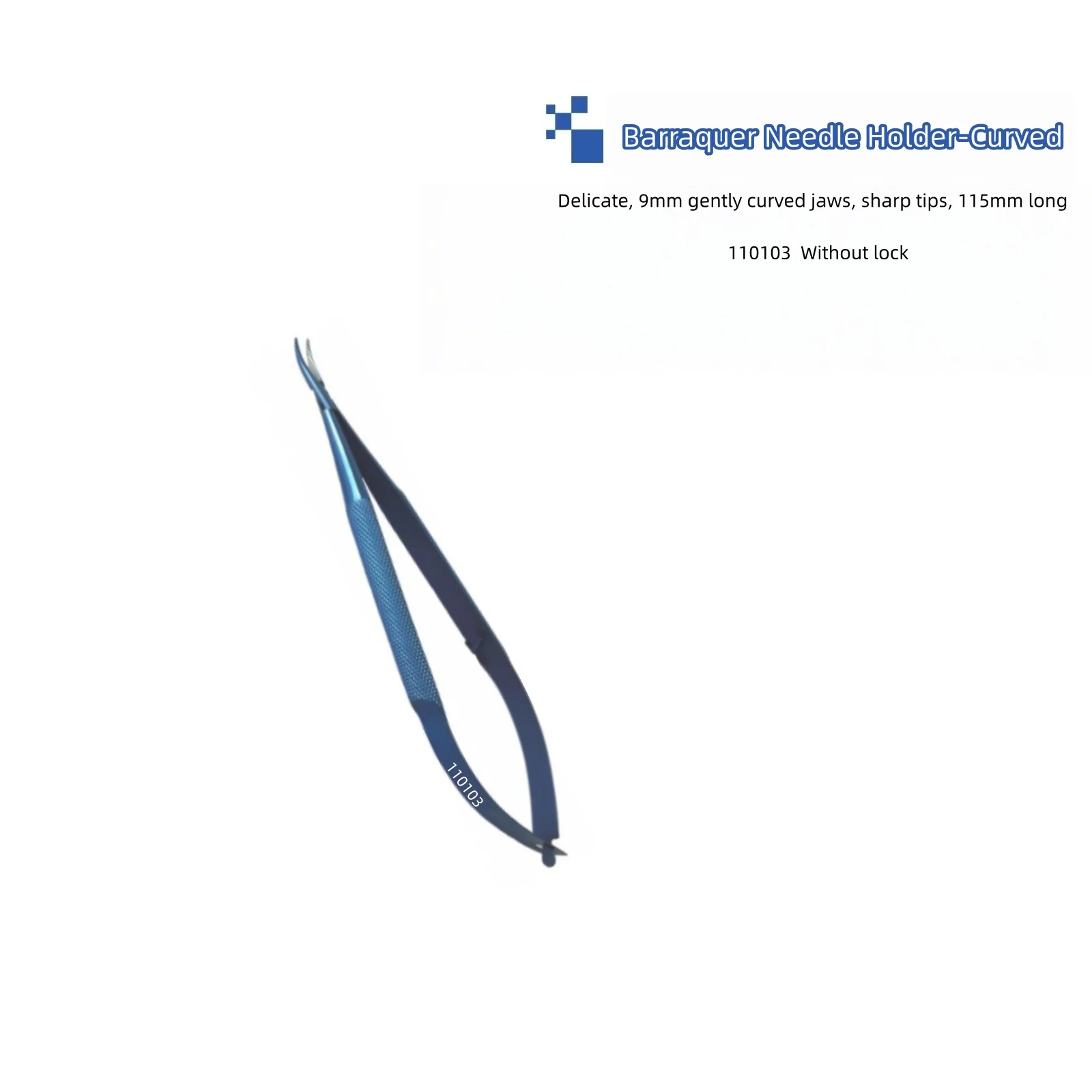 Barraquer Needle Holder-Curved  Ophthalmic surgical instrument multifunctional tweezers titanium alloy single piece