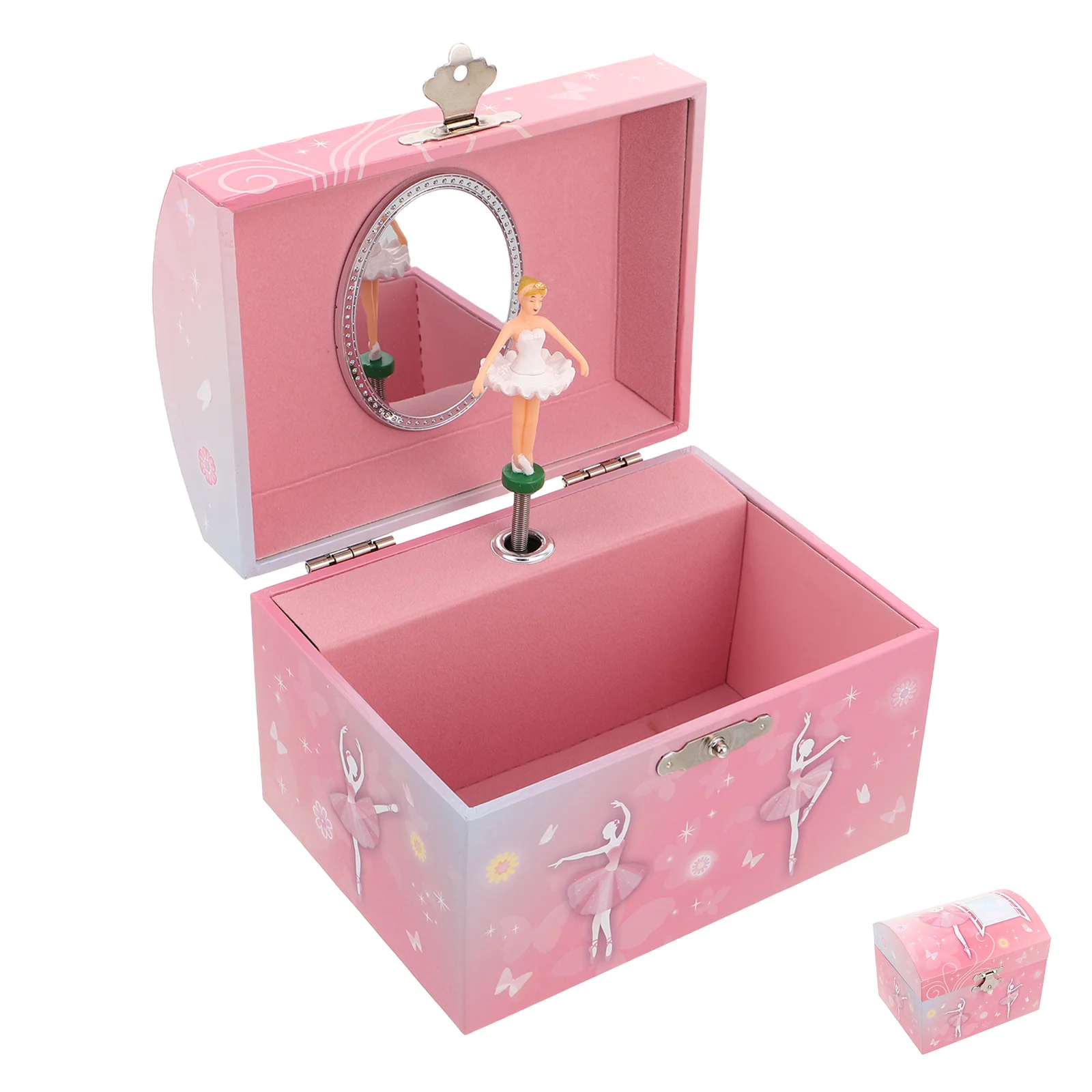 

Ballerina Musical Jewelry Box Mirror Dancing Ballerina Necklace Storage Christmas Goodie Bag Fillers