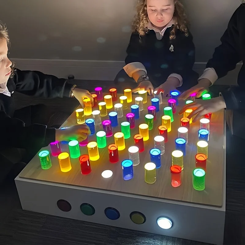 

Light Learning Table Room Pegboard Sensory Toys for Autistic Children