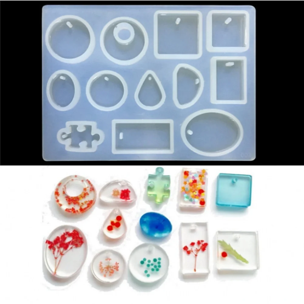 

Silicone Jewelry Making Mold Reusable DIY Craft Tools Pendant Necklace Epoxy Resin Clay Accessories Water Drop Style