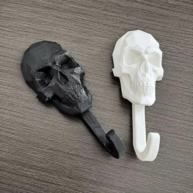 2pcs Skull Wall Hook, Creative Gothic Towel Hook, Vintage Skeleton Coat Hanger, Bathroom Towel Rack Halloween Punk Wall Decor