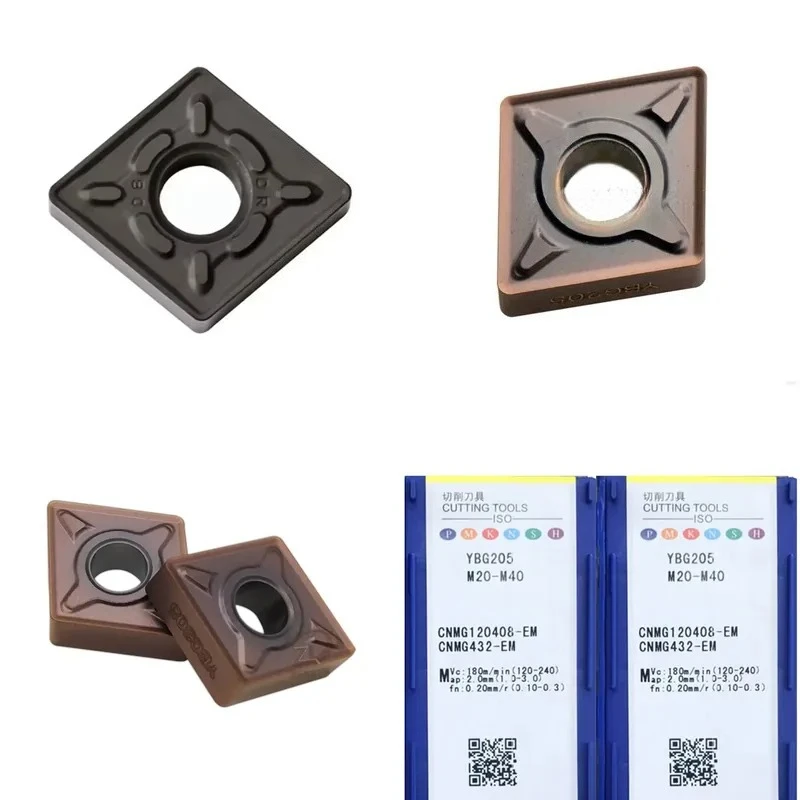 

CNC Inspected Cutter Tips CNMG120408-EM/PM/DM/DF/EF/DR/ER/TC/NM/ADF Carbide Inserts CNMG120408 Lathe Tool Turning