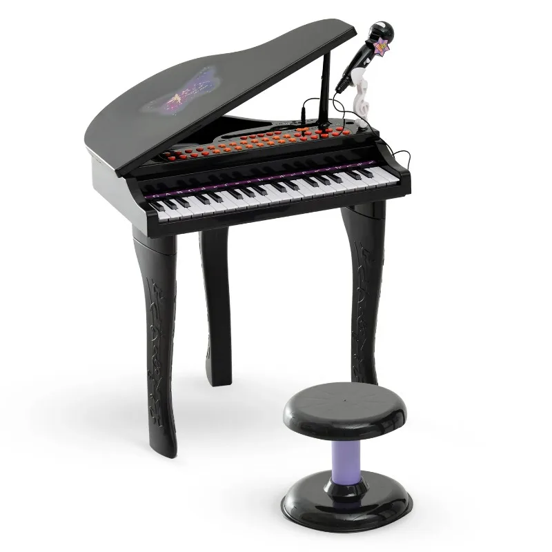 

Customizable Children's Piano 37 Keys Electrochild Microphone Lights USB/MP3 Karaoke