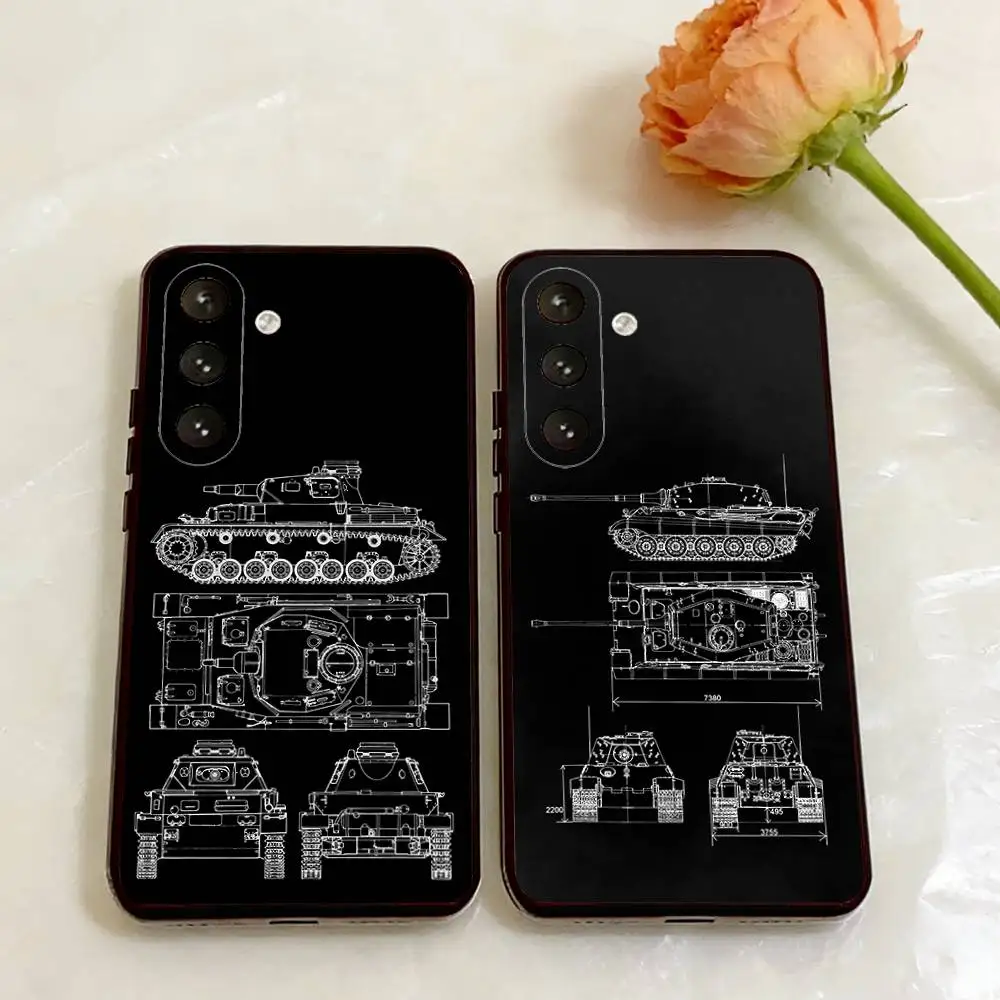 Чехол для телефона PzKpfw Tiger E-100 Tank для Samsung Galaxy A14 A15 A16 A24 A25 A34 A35 A54 A55