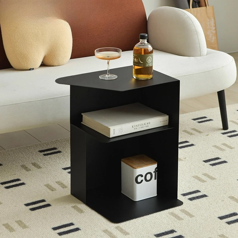 

Home Creative Sofa Side Table Balcony Coffee Table Minimalist Bedside Cabinet,Portable Multi-Purpose Storage RackSmall Furniture